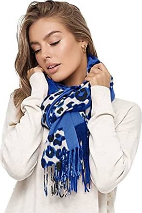 Etole écharpe scarf shawl châle 100% pashmina rayée cachemire bleu ladydjou 