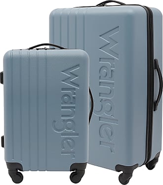 Wrangler San Antonio 3PC Expandable Rolling Luggage Set w/ 20in Rolling Carry-On and 2 Packing Cubes, Lilac
