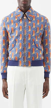 Louis Vuitton White Multicolor Mink Intarsia Blouson Men's Jacket Size 52