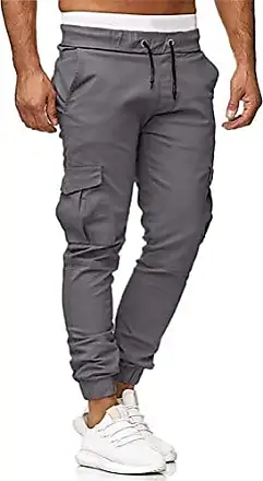 Pantalons Jogging Homme Grande Taille Pantalons Cargo Coton 2023  DéContracté Jogger Taille éLastique Survêtement Sport avec Poches (Z01  Blanc, L) : : Mode