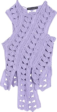 Marco Rambaldi chunky-knit patterned trousers - Purple