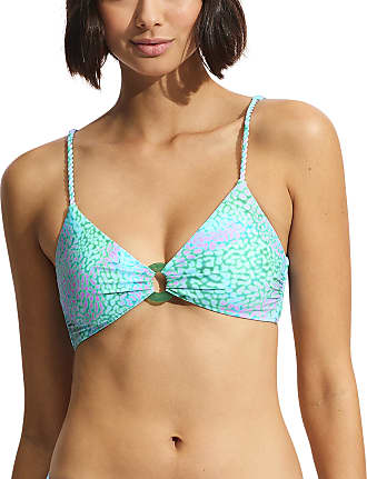 Seafolly Sun Stripe Reversible Bralette, Avocado, 8 : : Clothing,  Shoes & Accessories