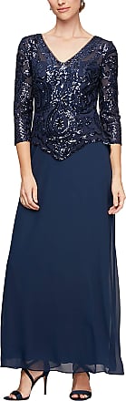 alex evenings women's long mock dress