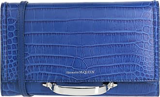 Damen Taschen Schultertaschen Alexander McQueen Leder Leder schultertasche in Blau 