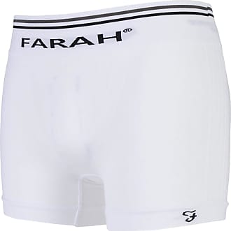 2 Pairs Mens Striped Plain Tagless Cotton Rich Underwear Keyhole Boxer Trunks Farah