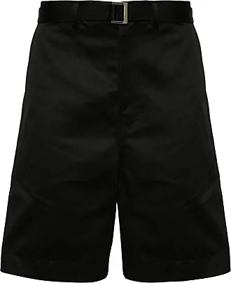 SACAI Belted cotton-twill wide-leg cargo pants