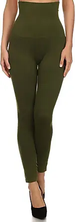 Yelete Women's Seamless Kermo Fleece Legging,One Size fits Most (Up to Size  12/14),Army Green at  Women's Clothing store: Leggings Pants