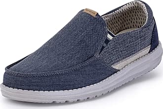 Casual Mens Shoes Modern Slip On Deck Shoe Style Hey Dude Walsh Grip Lightweight Comfort Ergonomic Memory Foam Insole Designed in Italy and California 