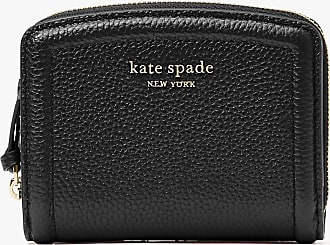 kate spade, Accessories, Kate Spade Darcy Small Zip Around Card Case Wallet  Houndstooth Black White