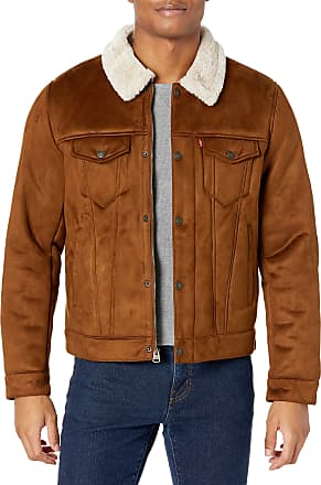brown levi trucker jacket