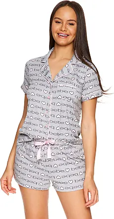 bebe Womens Pajama Sets, Luxury Textured Charmeuse Pajama Set for