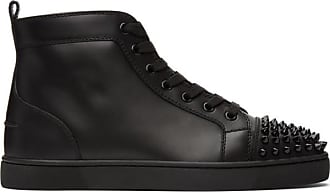 leather louboutin trainers mens