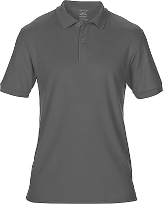 Gildan Mens DryBlend Adult Double Pique Polo Shirt, Grey (Charcoal), Medium (Size:M)
