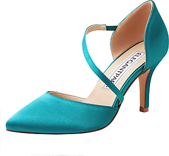 turquoise stiletto heels