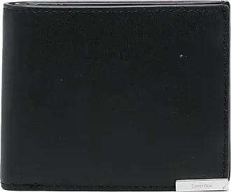 Calvin Klein Jeans Black Printed Monogram Large Soft Bi-Fold Wallet