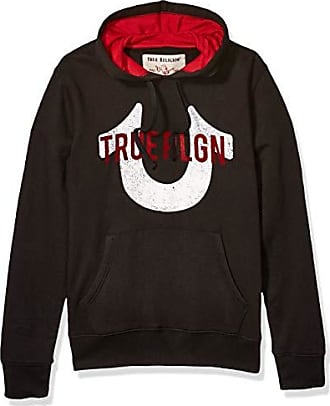 true religion hoodie black and red