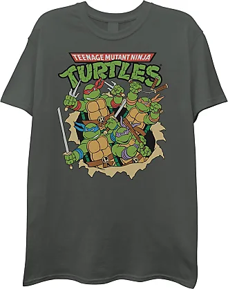 Mens Ninja Turtles Group Shirt - Straight from The Sewer - TMNT Throwback  Classic Tie Dye T-Shirt Black Green Tie Dye, Medium