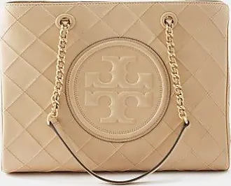 Tory Burch Small Fleming Soft Colorblocked Leather Convertible Shoulder Bag  in Natural