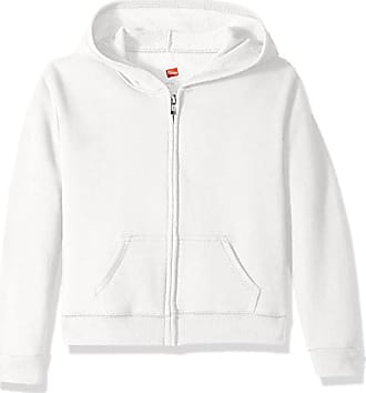 Hanes ComfortSoft Ecosmart Girls' Full-Zip Hoodie Sweatshirt Black