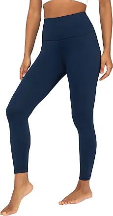  Womens Thermal Leggings Cold Weather Waterproof Insulated  Fleece Lined Tights High Waisted Running Yoga Snow Pants Gear Blue 2XL