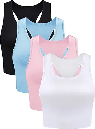 Boao 3 Pieces Women Camisoles Seamless Basic Stretch Cami with Y