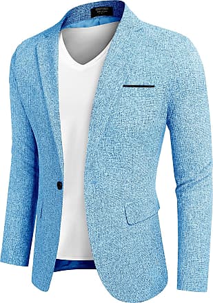 COOFANDY Men's Casual Sport Coat Regular Fit Lightweight Linen Blazer Jacket Stylish One Button Suit Jackets 