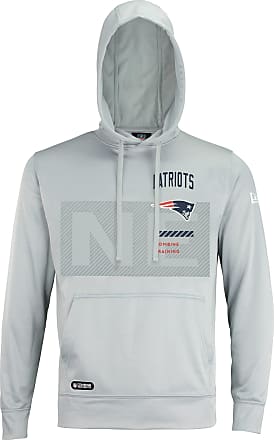 New Era NFL Mens Cool Grey Gametime Pullover Performance Hoodie, Pro Football Sweatshirt, Buffalo Bills, Small