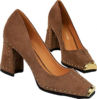 tan court shoes block heel