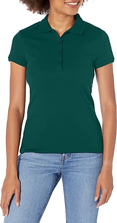 MATCHESFASHION Women Clothing T-shirts Polo Shirts Womens Ribbed Cotton-jersey Polo Shirt Green 