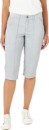 New women BCA dark  blue rip pull up pockets capri denim short pants-SM/LXL 