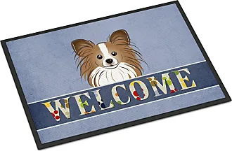 18x32 Entryway Rug Blue Door Mats Indoor Entrance, Non Slip