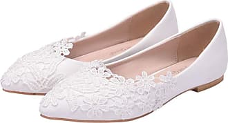 Holibanna 1 Pair Casual Shoes Wedding Shoes Soft Shoes Round Head Shoes for Girls White 