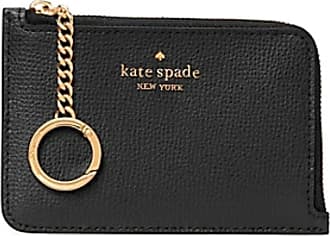 Kate Spade Darcy Chain Wallet Crossbody - Houndstooth Black White Leather