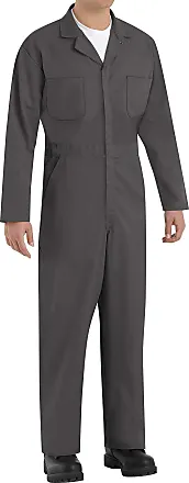  Red Kap Men's Twill Action Back Coverall, White, Small