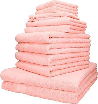 Betz 6 Stück Handtücher PALERMO 100% Baumwolle Handtuch-Set weiß und anthrazit 