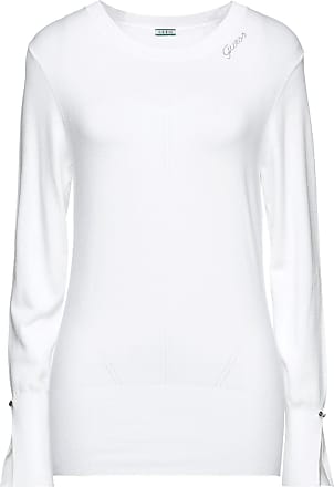 Guess Strickpullover mit Raglanärmeln in Weiß Damen Bekleidung Pullover und Strickwaren Pullover 