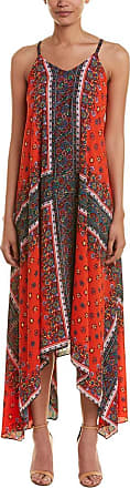 Nanette Lepore Womens Slvls V Nk Maxi Dress, Calypso red Multi Print, 10