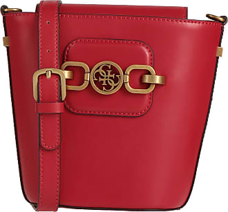 Guess Destiny Hobo Strap Shoulder Bag Red, Women's Accessories