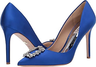 navy blue badgley mischka shoes