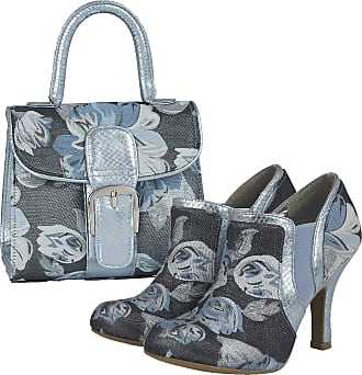 Ruby Shoo Womens Black Velvet Frankie Mid Heel Mary Jane Shoes /& Matching Siena Bag UK 6