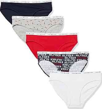 Navy Blue Micro Stripe Bikini Brief Tommy Hilfiger Women's Underwear Panty 