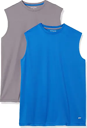 Essentials Men's Active Performance Tech Muscle Tank, Pack of 2