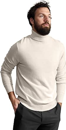 State Cashmere Men's Half Zip Mock Neck Pullover 100% Pure Cashmere Polo Neck Sweater 