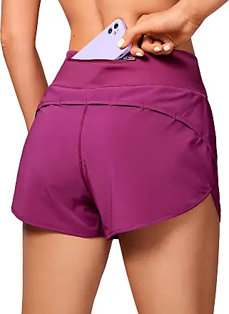 CRZ YOGA High Waisted Running Shorts for Women 2.5 - Mesh Liner Quick Dry  Sport Athletic Workout Shorts with Zipper Pocket Magenta Purple XX-Small :  : Clothing, Shoes & Accessories