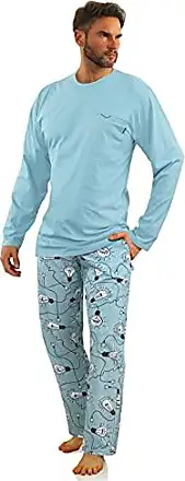 sesto senso Pantalon Bas de Pyjama Homme Long Coton 1-2 pack Carreaux Nuit  Vêtement d'Intérieur