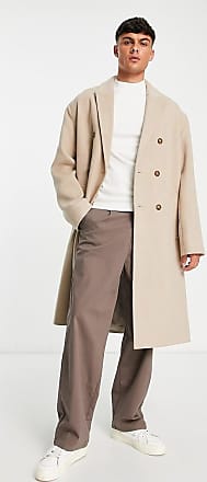 Homme Vêtements Manteaux Manteaux longs et manteaux dhiver Trench-coat léger ultra oversize à carreaux Synthétique ASOS pour homme en coloris Blanc 