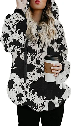 Dokotoo Womens Oversized Cozy Soft Warm Thick Fuzzy Sweatshirt Sweater  Casual Loose Sweatshirt Hoodies for Women Fleece Pullover with Pockets  Coffee Small at  Women's Clothing store