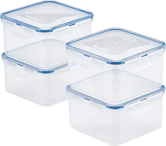 Lock & Lock, No BPA, Water Tight, Food Container, with 2 Divider Cups,  1.5-cup, 12-oz, Pack of 4, HPL810C