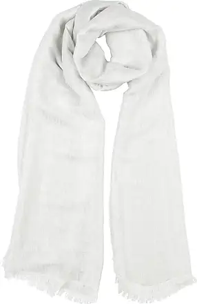 EMPORIO ARMANI Frayed jacquard-knit wool and modal-blend scarf