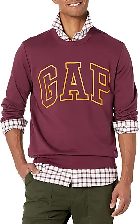 GAP mens Logo Fleece Hoodie Sweatshirt, Crimson Red, Small US at   Men's Clothing store